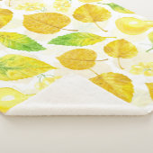 Waterverf najaarpatroon sherpa deken (3/4)