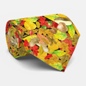 Waterverf najaarpatroon stropdas (Opgerold)