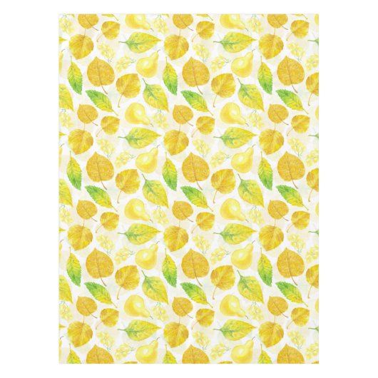 Waterverf najaarpatroon tafelkleed (Voorkant)