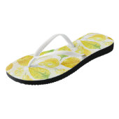 Waterverf najaarpatroon teenslippers (Schuin)