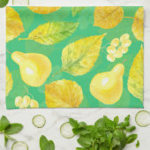 Waterverf najaarpatroon theedoek (Gevouwen)