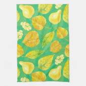 Waterverf najaarpatroon theedoek (Verticaal)