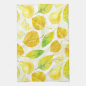 Waterverf najaarpatroon theedoek (Verticaal)