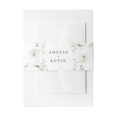 Waterverf Names Wedding Uitnodigingen Wikkel (Voorkant Voorbeeld)