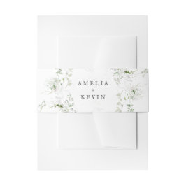 Waterverf Names Wedding Uitnodigingen Wikkel