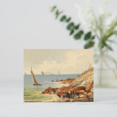  Waterverf Nantasket Beach, Massachusetts Briefkaart (Staand voorkant)