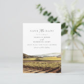 Waterverf Napa Valley Sonoma California Vinyeard Briefkaart (Staand voorkant)