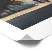 waterverf "Napoleon's Carousel" Parijs Poster (Hoek)