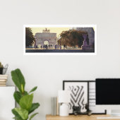 waterverf "Napoleon's Carousel" Parijs Poster (Thuiskantoor)