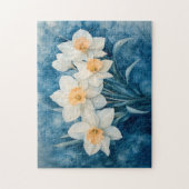 Waterverf narcis schilderij legpuzzel (Verticaal)