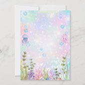 Waterverf Narwhal onder het Zee Kaart (Achterkant)