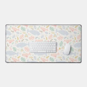 Waterverf Narwhal & Seal Patroon Bureaumat (Keyboard & Muis)