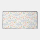 Waterverf Narwhal & Seal Patroon Bureaumat (Voorkant)