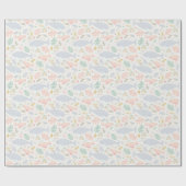 Waterverf Narwhal & Seal Patroon Cadeaupapier (Vlak)