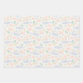 Waterverf Narwhal & Seal Patroon Inpakpapier Vel (Voorkant 3)