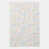 Waterverf Narwhal & Seal Patroon Theedoek (Verticaal)