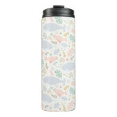 Waterverf Narwhal & Seal Patroon Thermosbeker (Voorkant)