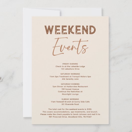 Waterverf Nash Bash Bachelorette Party Uitnodiging (Achterkant)