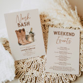 Waterverf Nash Bash Bachelorette Party Uitnodiging