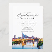 Waterverf Nashville Bachelorette Itinerary en