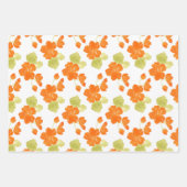 Waterverf Nasturtiumpatroon Inpakpapier Vel (Voorkant 2)