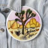 Waterverf Nationaal park Joshua Tree Ronde Button 6,0 Cm (In situ)