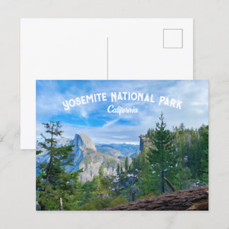 Waterverf nationaal park Yosemite Briefkaart