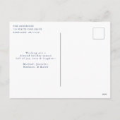 Waterverf Nativiteitsscène Glory naar God niet-fot Feestdagenkaart (Achterkant)