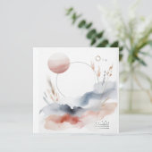 Waterverf Natuur 02 Feestdagenkaart (Staand voorkant)