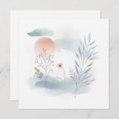 Waterverf Natuur 06 Feestdagenkaart (Voorkant / Achterkant)