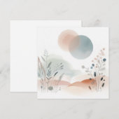 Waterverf Natuur 07 Feestdagenkaart (Voorkant / Achterkant)