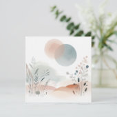 Waterverf Natuur 07 Feestdagenkaart (Staand voorkant)