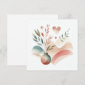 Waterverf Natuur 11 Feestdagenkaart (Voorkant / Achterkant)