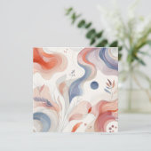 Waterverf Natuur 12 Feestdagenkaart (Staand voorkant)