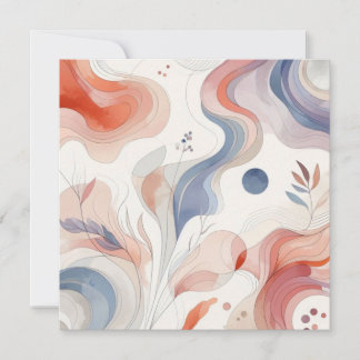 Waterverf Natuur 12 Feestdagenkaart