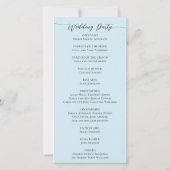 Waterverf Natuur Bergen Lake Trouwprogramma (Achterkant)