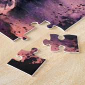 Waterverf - Natuur dame - zwart-witkunst Legpuzzel (Zijkant)