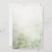 Waterverf Natuur en Wildflowers Baby shower Kaart (Achterkant)