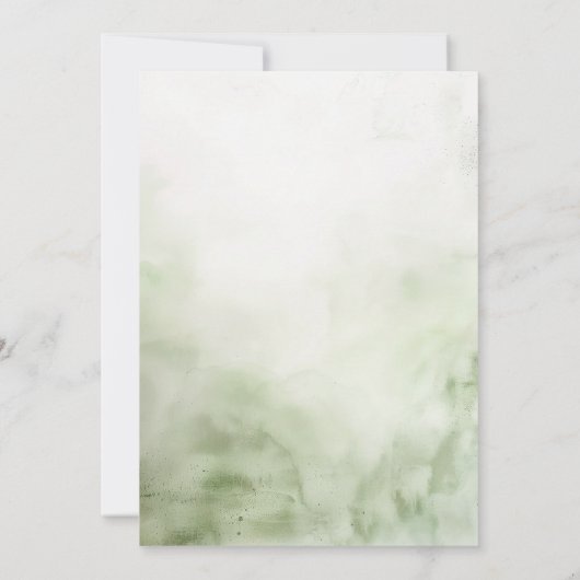 Waterverf Natuur en Wildflowers Baby shower Kaart (Achterkant)