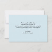 Waterverf Natuur Forest Mountain Outdoor bruiloft Bedankkaart (Achterkant)