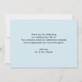 Waterverf Natuur Forest Mountain Outdoor bruiloft Bedankkaart (Achterkant)