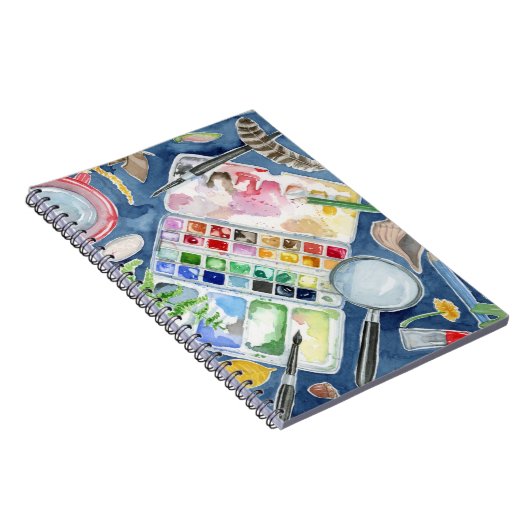 waterverf natuur journaal notitieboek (Rechterzijde)