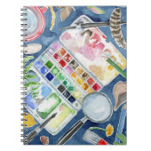 waterverf natuur journaal notitieboek (Voorkant)