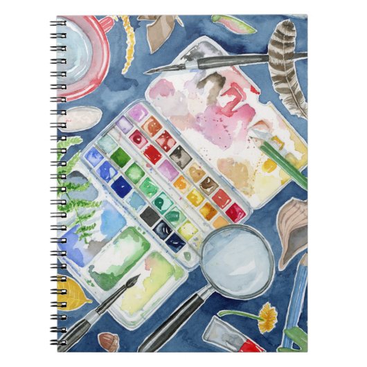 waterverf natuur journaal notitieboek (Voorkant)