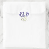 Waterverf natuur lavendel lavender ronde sticker (Tas)