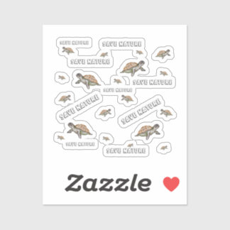 Waterverf - Natuur opslaan Sticker