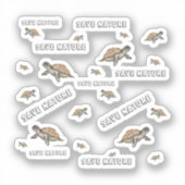 Waterverf - Natuur opslaan Sticker (Voorkant)