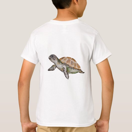 Waterverf - Natuur opslaan T-shirt (Achterkant)