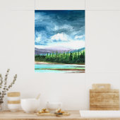 Waterverf Natuur Poster (Keuken)