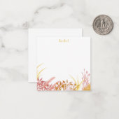 Waterverf Natuur schilderen in subdued herfstkleur Notitiekaartje (Voorkant / Achterkant in situ)